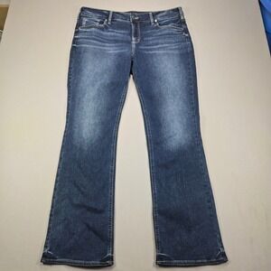 Silver Jeans Co Elyse Slim Bootcut Dark Wash Jeans Women's W36 L33
